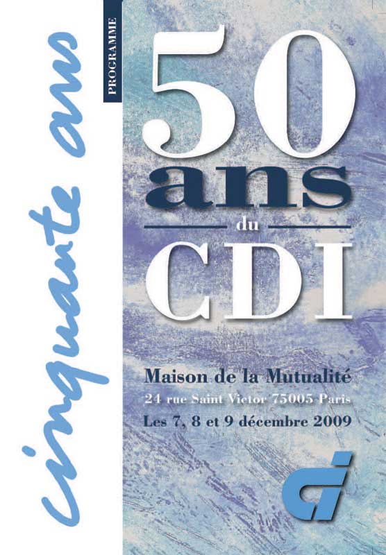 PROGRAMME 50 ans du CDI Page 1