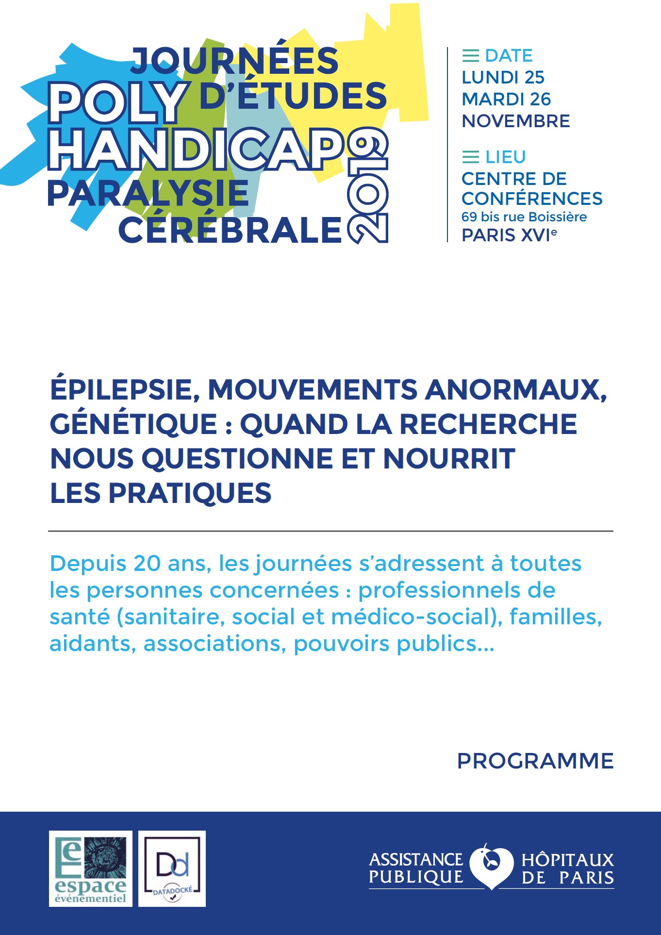 PROGRAMME JE POLYHANDICAP PARALYSIE CEREBRALE 2019 au 20 09 19A